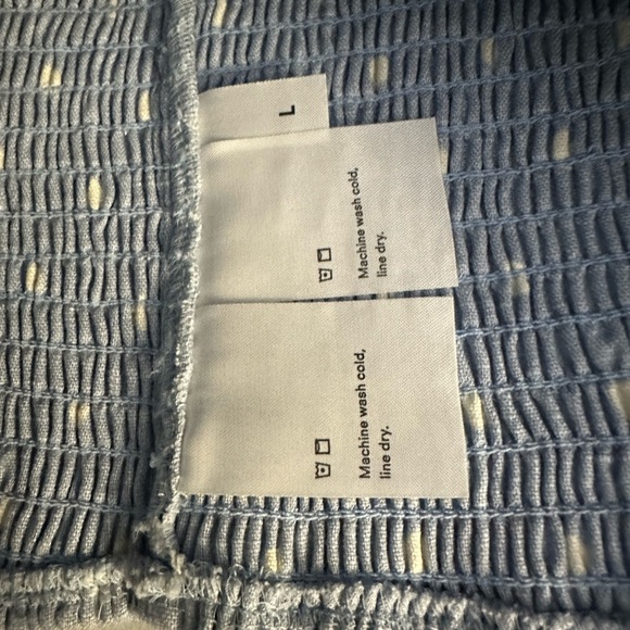 Reformation Polka Dot Linen Smocked Tank Top - Picture 5 of 5